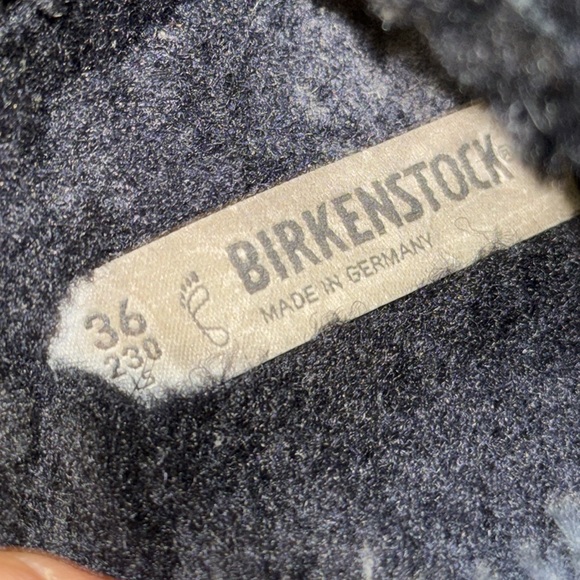 Birkenstock authentic Arizona shearling fur lined black sandals - Picture 7 of 8